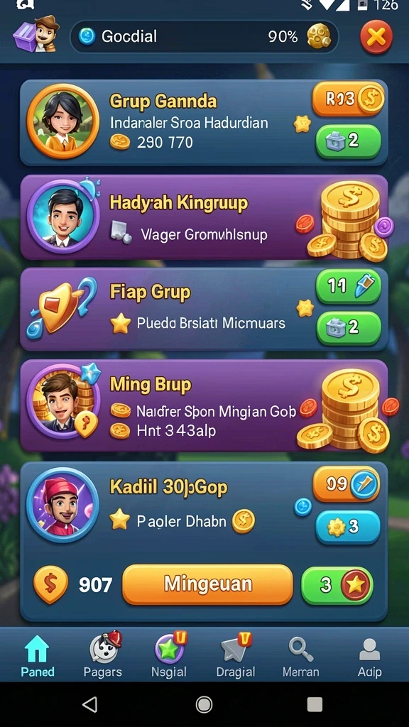 gems365 - Tampilan antarmuka yang intuitif dan mudah digunakan.