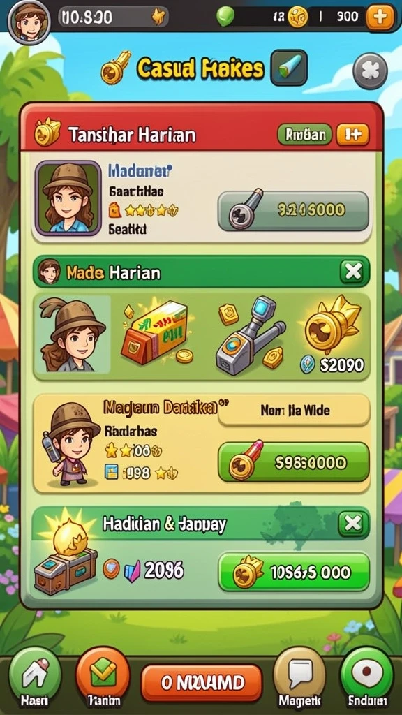 gus77 - Level yang menantang dan beragam.