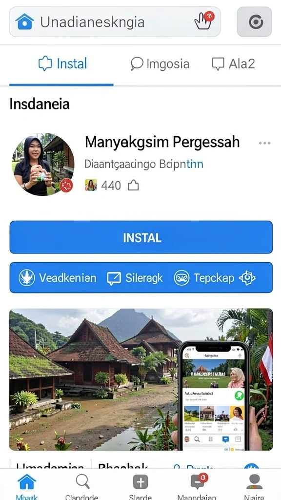 nusabet - Tampilan antarmuka yang modern dan menarik.
